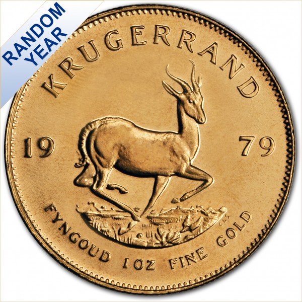 South Africa 1 oz Gold Krugerrand Uncirculated (Random Year)