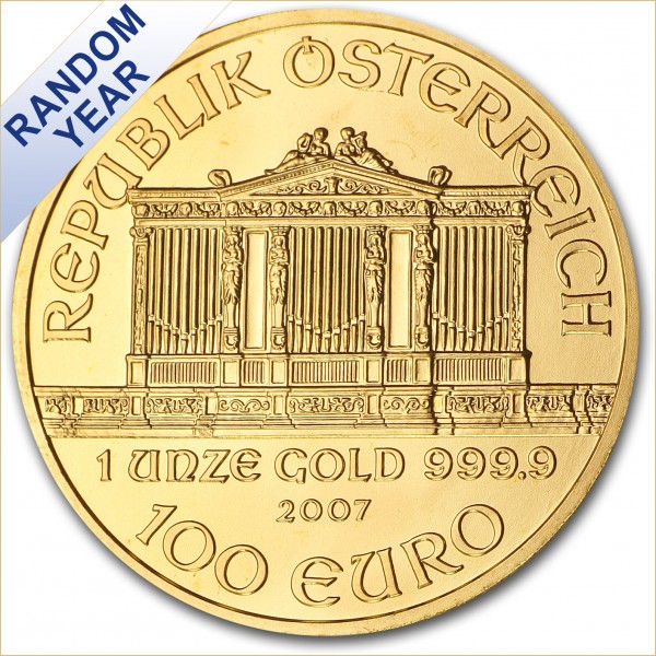 Austria 1 oz Gold Philharmonic Uncirculated (Random Year)