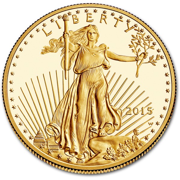 2015-W 1 oz American Gold Eagle Proof - Image 2