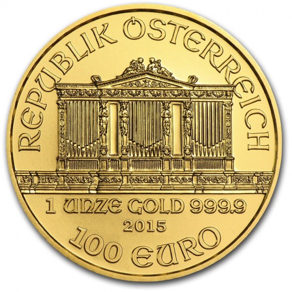 2015 Austria 1 oz Gold Philharmonic Uncirculated
