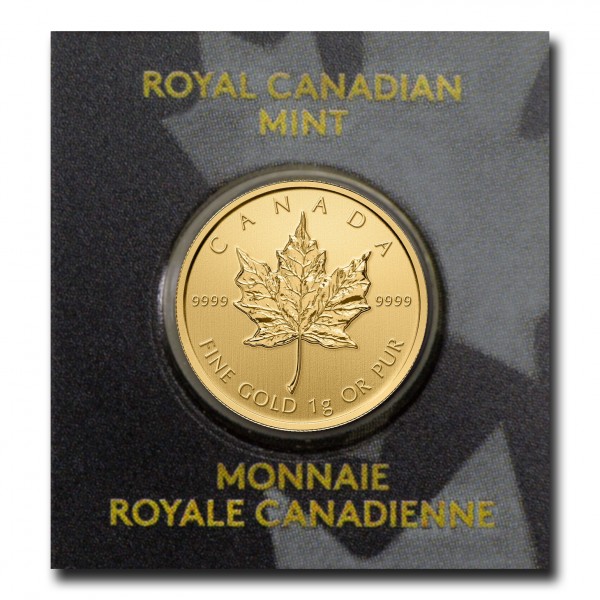 1 gram Gold Maple Leaf Maplegram 25 (In Assay) Legacy Coins & Capital, LLC