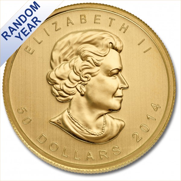 Canada 1 oz Gold Maple Leaf Uncirculated (Random Year) - Image 2
