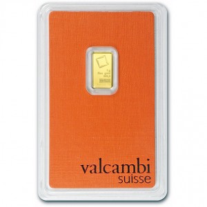 1 gram Gold Bar In Assay - Valcambi Suisse