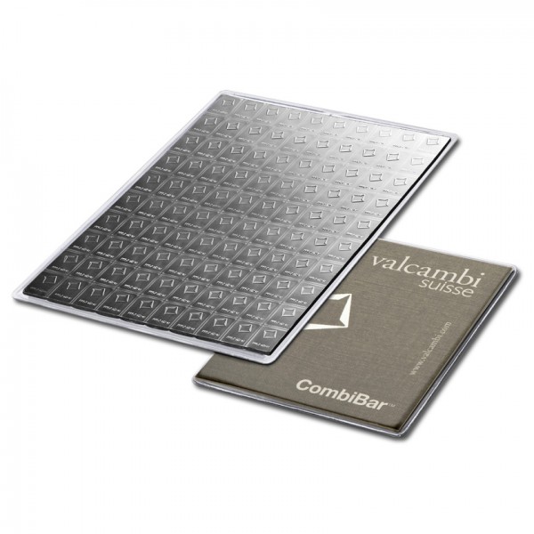 100x 1 gram Silver Bar In Assay CombiBar - Valcambi Suisse - Image 3