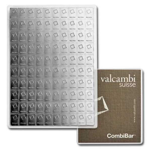 100x 1 gram Silver Bar In Assay CombiBar - Valcambi Suisse - Image 4