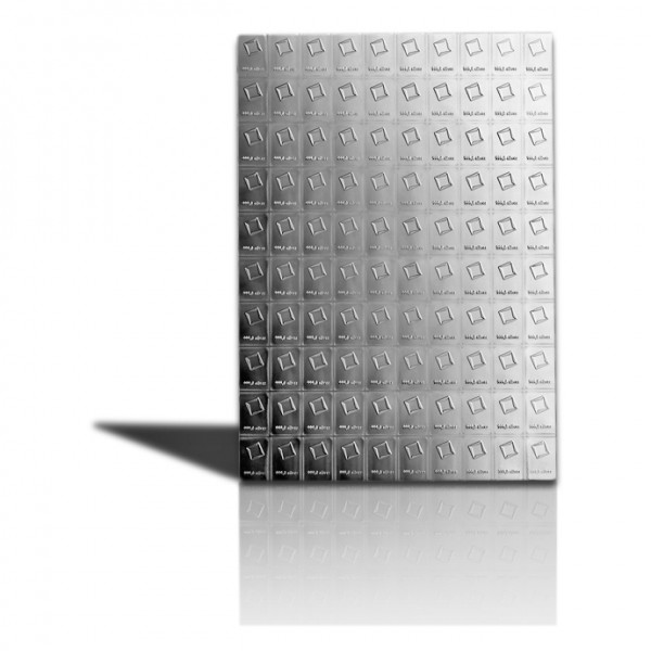 100x 1 gram Silver Bar In Assay CombiBar - Valcambi Suisse - Image 7