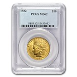 $10 Indian Head Eagles (1907 - 1933) - PCGS Certified