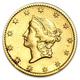 $1 Gold (Type 1, 2 and 3) (1849 - 1889)