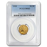 $2.50 Indian Head Quarter Eagles (1908 - 1929) - PCGS Certified