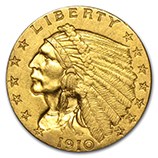 $2.50 Indian Head Quarter Eagles (1908 - 1929)