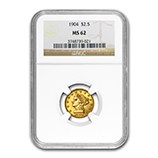 $2.50 Liberty Head Quarter Eagles (1840 - 1907) - NGC Certified