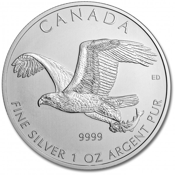 2014 Canada 1 oz Silver Birds of Prey Series - Bald Eagle