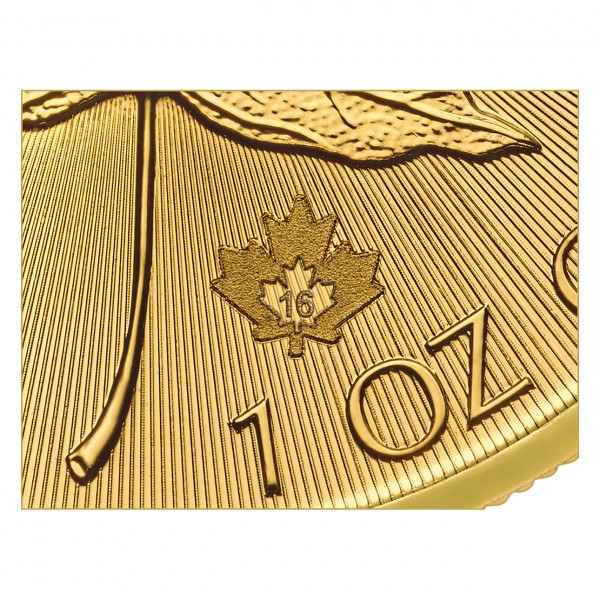 2016 Canada 1 oz Gold Maple Leaf Uncirculated - Image 3