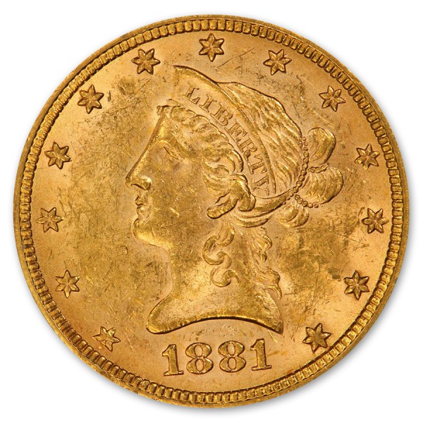 $10 Liberty Head Eagle XF (Random Year)
