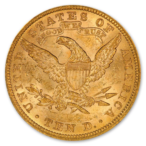 $10 Liberty Head Eagle XF (Random Year) - Image 2