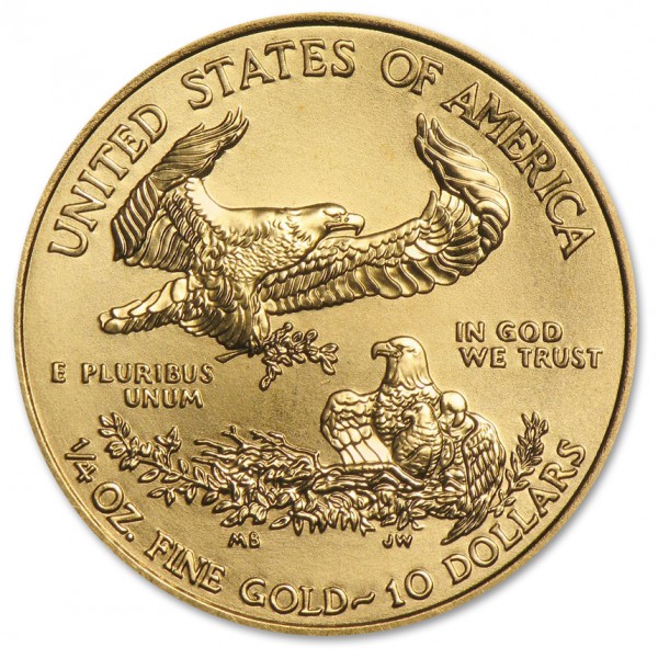 2016 1/4 oz American Gold Eagle Uncirculated - Image 2