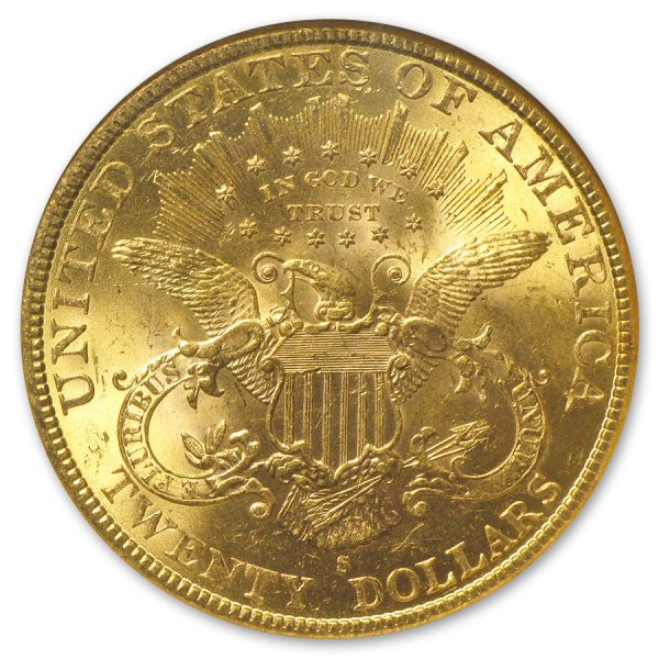 $20 Liberty Head Double Eagle MS-62 NGC (Random Year) - Image 3