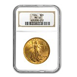 $20 Saint Gaudens Double Head Eagles (1907-1933) - NGC Certified