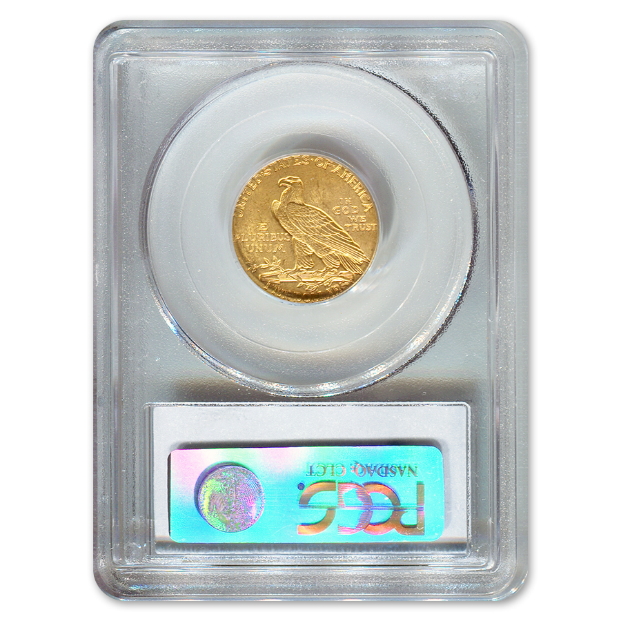 $5IndianHeadGoldHalfEagleMS62PCGS_Rev