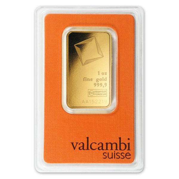 1 oz Gold Bar In Assay - Valcambi Suisse