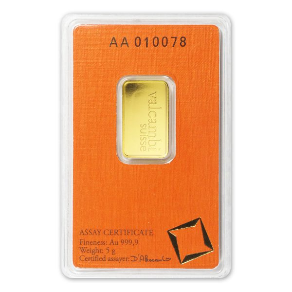 5 gram Gold Bar In Assay - Valcambi Suisse - Image 2