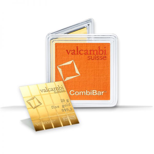 20x 1 Gram Gold CombiBar Assay - Valcambi Suisse - Image 5
