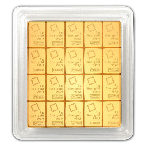 20x 1 Gram Gold CombiBar Assay - Valcambi Suisse - Image 3