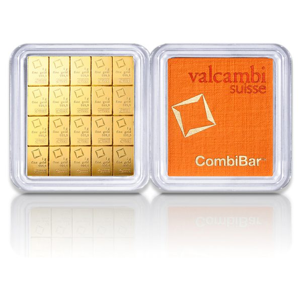 20x 1 Gram Gold CombiBar Assay - Valcambi Suisse - Image 6