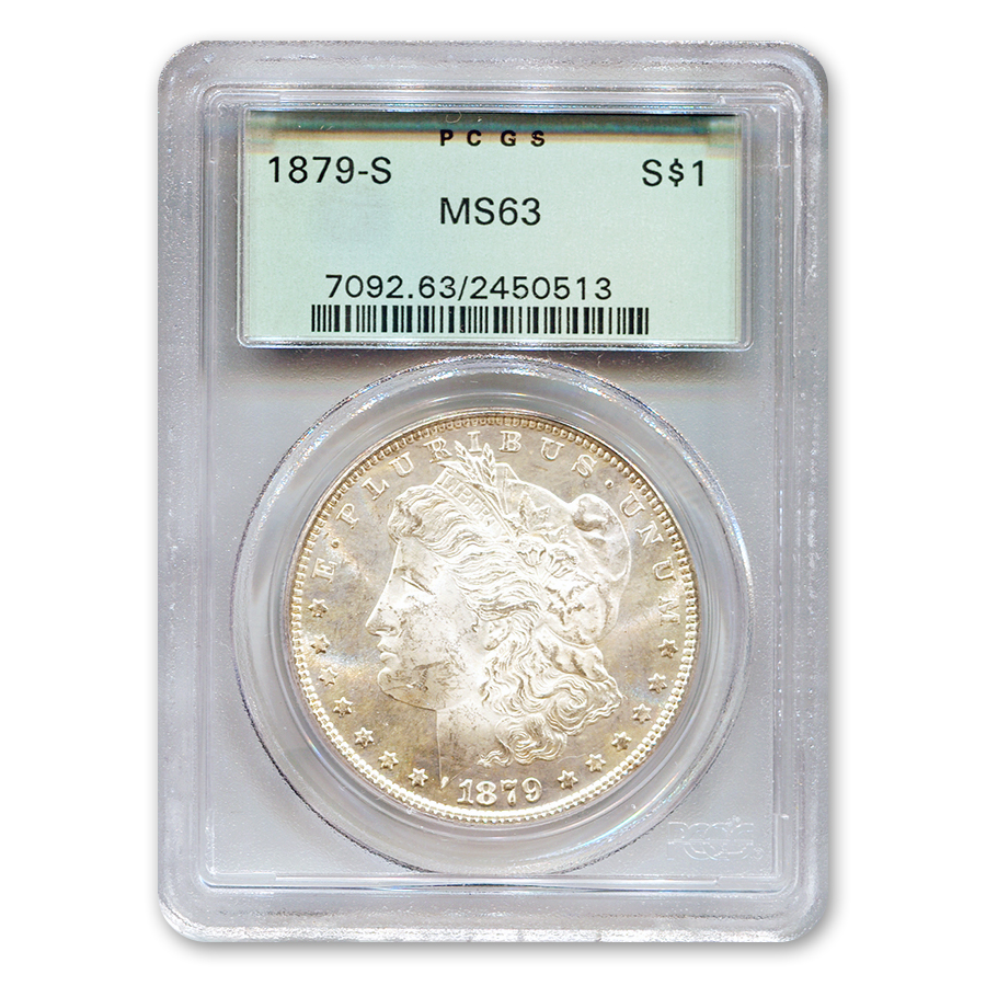 アンティークコイン コイン 金貨 銀貨 [送料無料] 1879 P PCGS MS63