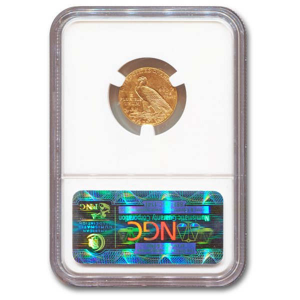 1913 $2.50 Indian Head Quarter Eagle MS-62 NGC - Image 2