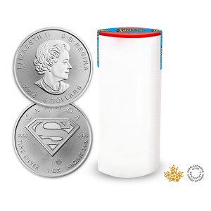 2016 Canada 1 oz Silver Superman 25-Coin Tube
