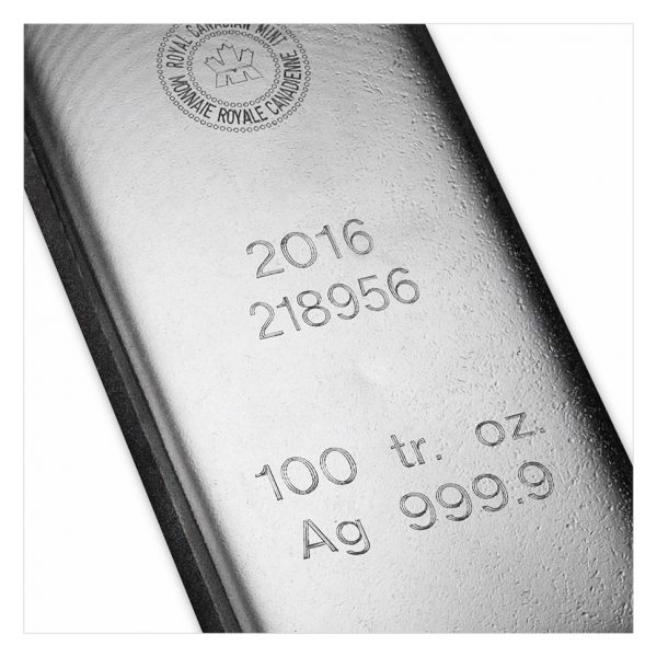 100 oz Silver Bar - Canada RCM - Image 4