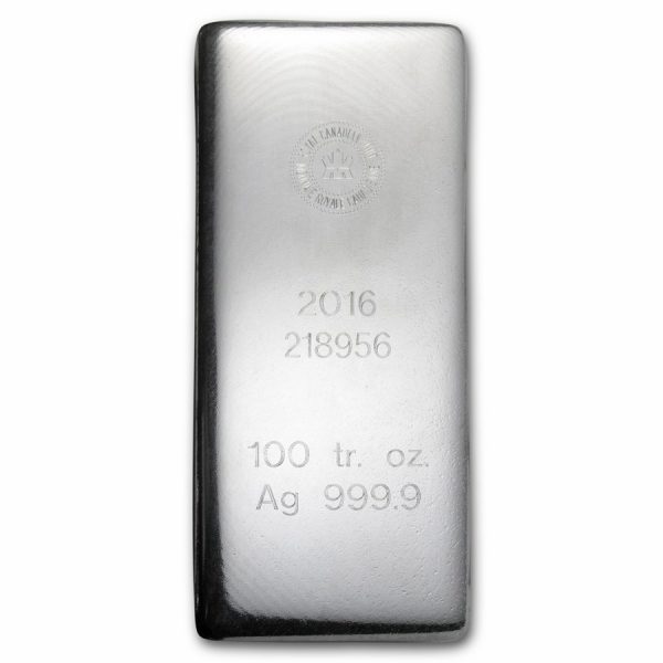 100 oz Silver Bar - Canada RCM