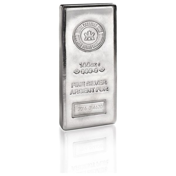 100 oz Silver Bar - Canada RCM (Pressed Finish) - Image 3