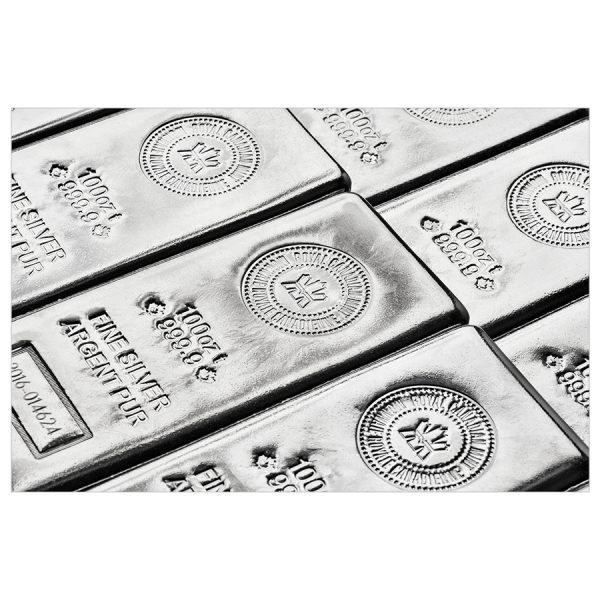 100 oz Silver Bar - Canada RCM (Pressed Finish) - Image 4