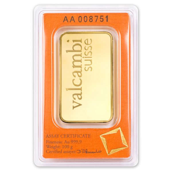 100 gram Gold Bar In Assay - Valcambi Suisse - Image 2