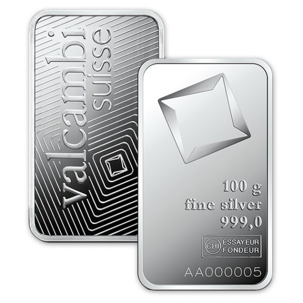 100 gram Silver Bar In Assay – Valcambi Suisse - Image 5