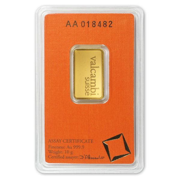 10 gram Gold Bar In Assay - Valcambi Suisse - Image 2