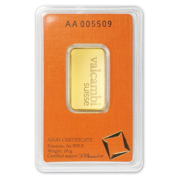 20 gram Gold Bar In Assay - Valcambi Suisse - Image 2