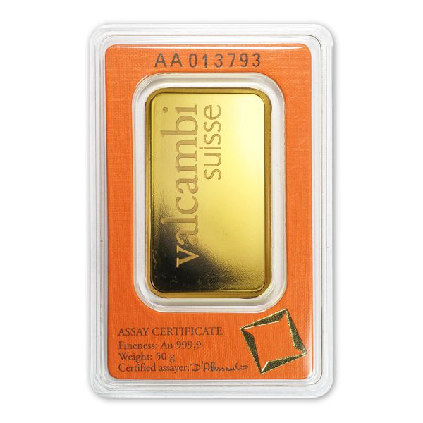 50 gram Gold Bar In Assay - Valcambi Suisse - Image 2