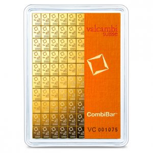 100x 1 Gram Gold CombiBar Assay – Valcambi Suisse