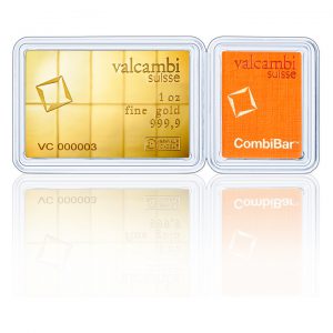 10x 1/10 oz Gold CombiBar Assay - Valcambi Suisse