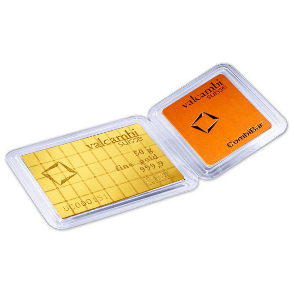 50x 1 Gram Gold CombiBar Assay – Valcambi Suisse - Image 3