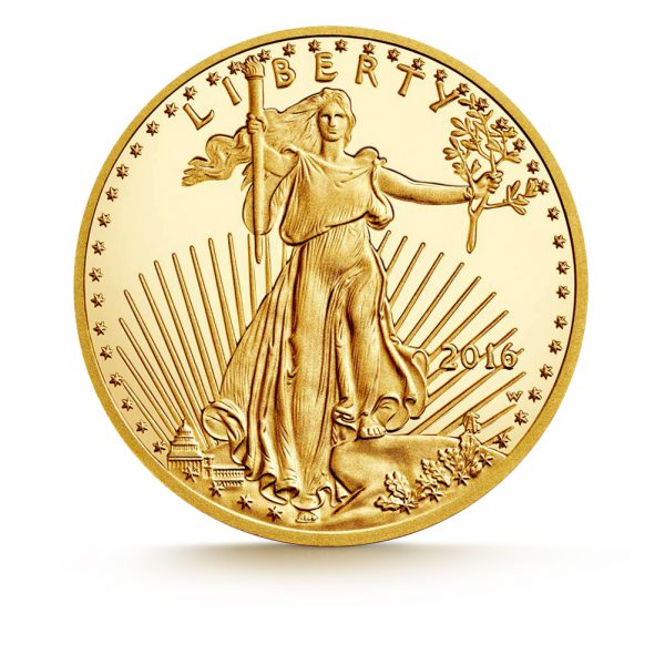 2016-W 1/4 oz American Gold Eagle Proof - Image 2