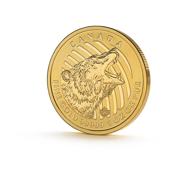 2016 Canada 1 oz Gold Roaring Grizzly Bear .99999 Pure Uncirculated - Image 4