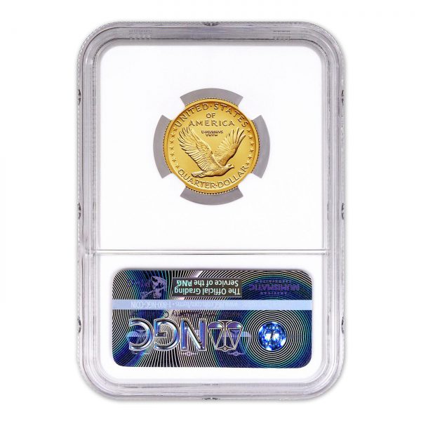 2016-W 1/4 oz Gold Standing Liberty Quarter Centennial SP-69 NGC (FR) - Image 2