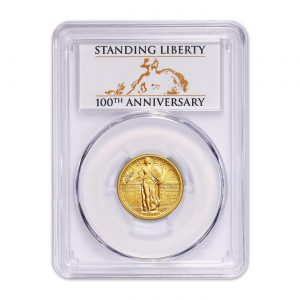2016-W 1/4 oz Gold Standing Liberty Quarter Centennial SP-70 PCGS (FS)