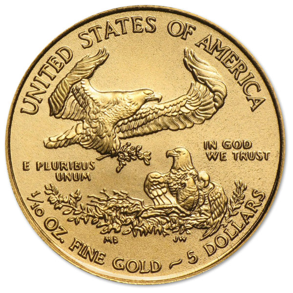 2017 1/10 oz American Gold Eagle BU - Image 2