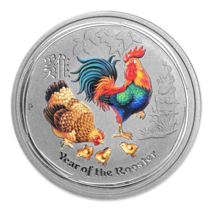 2017 Australia Lunar Year Of The Rooster 1oz Silver Proof Coin – NGC PF70 Ultra Cameo ER, Low Mintage 5,000, With Box & COA