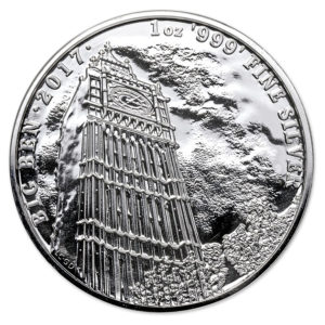 2017 Great Britain Silver Landmarks of Britain - Big Ben (1 oz) Brilliant Uncirculated